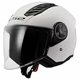 LS2, Jet-Motorradhelm Airflow II Gloss White, L