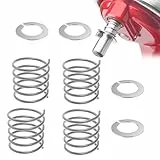 4 Stück Edelstahl Federn mit Unterlegscheibe passend für kitchenaid mixer Aid Standmixer 3.5/4/5/6/7/8Qt Kitchen Aid Zubehör