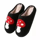 Hausschuhe Damen Warm, Unisex Hausschuhe Leichte Atmungsaktive Pantoffeln Flache Bequem Flauschige Kunstpelz Slipper Hausschuhe Männer Drinnen Outdoor/indoor Rutschfeste Haushaltsschuhe Pantoffeln