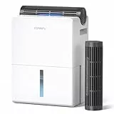 CONOPU Luftentfeuchter 2700ML, Luftentfeuchter Elektrisch 20m², Doppeltes Hälter Design, Trocknungsmodus, Schlafmodus 30dB, Intelligente Abtau-Funktion, 24-Stunden-Timer