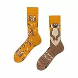 Many Mornings - The Meerkat/Erdmännchen - Mismatched Socken - Gr. 35-38