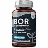 Boron - 4mg Reines Bor je Tablette - 400 Tabletten - 13 Monate Vorrat - Laborgeprüft - Ohne unerwünschte Zusätze - Hochdosiert - Veganfreundlich - Hergestellt von Nutravita