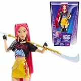 Mattel KPop Demon Hunters HUNTR/X Mira Modepuppe in „How It's Done“-Bühnenoutfit mit Schwert-Zubehör, vom Film inspiriert, JRN36