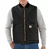 Carhartt V01 Relaxed Fit Firm Duck Insulated Rib Collar Vest