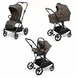 Foppapedretti Spritz I-Size Kinder-Kombinationssystem, Babywanne und Autositz I-Size, Kakao