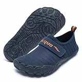 Racqua barfussschuhe Kinder Jungen Wasserschuhe Kinder barfußschuhe Kinder Badeschuhe Kinder Schwimmschuhe mädchen Marineblau30