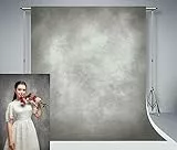 Kate Grauer Hintergrund aus Mikrofaser für Fotografie, 1,5 x 2,2 m, professionell, Retro, abstrakt, grau