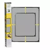 EASYmaxx Insect Protect | Teleskop-Insektenschutzgitter | Fliegengitter Fenster | mit vormontierten Rahmen | ausziehbarer Insektenschutz | integriertes Moskitonetz | anthrazit