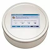 getDigital Keksdose Accept Cookies - Lustige Vorratsdose mit Spruch für Informatiker IT Admin Computer Geeks - Metall-Dose mit Deckel, Rund, 23 x 7 cm