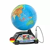 VTech Interaktiver Videoglobus – Weltkugel mit Bildschirm, akustischen und visuellen Lerninhalten (deutsche Version) – Ideal für die Einschulung – Für Kinder ab 7 Jahren