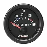 Simoni Racing WT/B Elektrische Wassertemperaturanzeige Sensoren, Retro Lighted, White Face