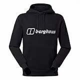 Berghaus Herren Hoodie mit Logo | Zusätzliche Wärme | Besonders bequem Midlayer, Schwarz/Schwarz, XL