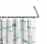 WENKO Winkelduschstange für Badewannen & Duschtassen, 3 Verschiedene Kombinationsmöglichkeiten, extra breite Stange (Ø25mm), Bohrmontage, rostfreies & langlebiges Aluminium, Chrom