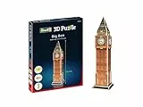Revell 3D Puzzle Big Ben I Farbige Nachbildung des ikonischen Uhrturms I 90 Teile I 2 Stunden Bauspaß für Kinder und Erwachsene I Ab 10 Jahren