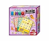 Noris Tiere Bingo – Tiere erkennen und zuordnen, mit 6 Bingo-Tafeln, 26 Tier-Scheiben, 69 Chips, Stoffbeutel und Anleitung in 4 Sprachen, Lernspiel ab 4 Jahren