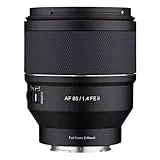 Samyang AF 85mm F1,4 II FE kompatibel mit Sony E – Autofokus Vollformat & APS-C Portait Festbrennweite für spiegellose Systemkameras Alu Gehäuse Wetterschutz Objektiv