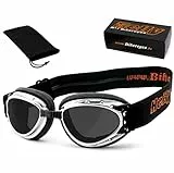 HELLY® - No.1 Bikereyes® | Motorradbrille, Bikerbrille | winddicht, gepolstert, beschlagfrei, HLT® Sicherheitsglas nach DIN EN 166 | TOP Tragegefühl bei langen Ausfahrten | Motorradbrille: 1331c-a
