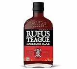 Rufus Teague Blazin’ Hot BBQ-Sauce 432g – Scharfe Barbecue-Soße mit Rauch & Chili – Grillsauce für Ribs, Wings & Burger – Geschenk für Männer, BBQ Grillpaket, Grillsoßen Geschenk, scharfe Bbque-Sauce