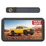 Foxpark Solar Rückfahrkamera Kabellos:Zwei-Minuten-Schnellinstallation & HD 1080P mit 5 Zoll Monitor, Leistungsstarke Nachtsicht, IP69K Auto Wasserdicht Rückfahrkamera Funk Set für Wohnmobil, LKW