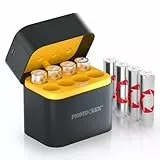 PHOTOOLEX wiederaufladbare Lithium Akkus AA 8-Pack mit Ladegerät, 3600mWh hohe Kapazität 1.5V Konstantspannung 3Amps Entladung AA-Batterien mit integrierter Charing Aufbewahrungsbox