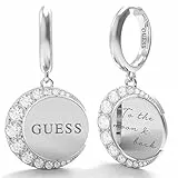 Ohrringe GUESS JEWELLERY MOON PHASES (JUBE01191JWYGT / JUBE01192JWRHT), Einheitsgröße, Unkostbare Metalle, Kein Edelstein