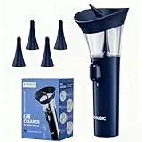 KAUGIC Ohrenschmalz Entferner - Manuelle Ohrenreiniger mit 7m Wasserspülung & 4 Silikonaufsätzen Ohren Hygiene mit integriertem Abwassertank, Ohrreiniger für die persönliche Hygiene zu Hause&unterwegs