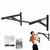 GORNATION Klimmzugstange für Wand, Ganzkörpertraining Reckstange, Pull Up Bar, Klimmzug Wand, Multifunktionale Pull Up Bar, Perfekt für Calisthenics, Klimmzüge, Muscle Ups & Mehr, Ideal für Home Gym