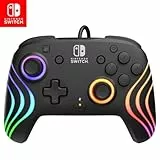 PDP Nintendo Switch Afterglow Wave- Wired- Black