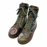 DOGO Future Boots - Bear and Flowers - Vegane Damen Boots und Nachhaltige und Bunte Stiefeletten - Trendige Bequeme Stiefel für Damen 39