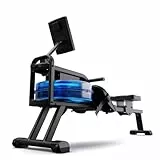 Capital Sports Rudergerät, Wasser-Rudergerät für Zuhause, 14 L Waterrower mit Wasserwiderstand, 8 Stufen Water Rower, Rowshaper-Rudergerät mit 134 cm Gleitschiene, Bluetooth 5.0, Tablet-Halterung