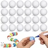 ULTNICE 100 Stück Styroporkugeln 3 cm Bastelschaumkugeln Grundschaumkugeln Modellierbedarf für DIY Arts Craft Home School-Projekt