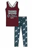 Harry Potter Sportanzug Mädchen Gym Set, Trainingsanzug, Leggings Sport Top Set (13-14 Jahre, Mehrfarbig)