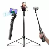 Rollei Easy Creator Gimbal mit AI Tracking 360 Automatischer Gesichtsverfolgung Selfie Stick mit Fernbedienung Handy-Stative Video Stabilisator zum Filmen für Live Streaming Videoaufzeichnung Vlog