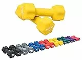 Bad Company Neopren Hanteln 2 x 2 kg gelb - Kleine Hantel gummiert für Fitness Gymnastik Aerobic Zuhause - Home Gym Kurzhanteln für Frauen Männer - Dumbbells 2kg