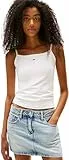Tommy Jeans Damen Top Essential Strap mit Spaghettiträgern, Weiß (Ecru), M