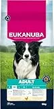 Eukanuba Hundefutter Trocken mit frischem Huhn für mittelgroße Rassen, Premium Trockenfutter für ausgewachsene Hunde, 15 kg
