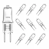 EKSAVE Ampoules Halogènes G6.35 Halogenlampen 50W 12V 650lm, Halogen Stiftsockellampe GY6.35 für Kronleuchter, Landschaftsbeleuchtung Warmweiß 2700K(10 Stück)