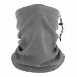 WLLHYF Winter Halswärmer Halsgamaschen Fleece Winddicht Gesichtsbedeckung Wärmer Snoods Gesichtsschal für Winter Outdoor Ski Snowboard Laufen Radfahren Hell Einheitsgröße