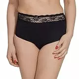 Mitex Damen Slip Eva Unterwäsche Gesäß Miederslip leicht modelliert Bauch-Weg (Black, XXL)