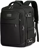 LYNXCHER Handgepäck Rucksack 40x20x25 Klein für Ryanair,Travel Rucksack Bag Reiserucksack für Flugzeug Mit 14 Zoll Laptop, Eurowings für Damen Herren Schwarz