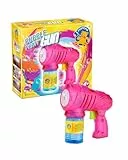 PUSTEFIX Bubble Party Gun I Seifenblasenpistole I 60 ml Flüssigkeit I Für Hochzeit, Kindergeburtstag & Polterabend I Für Kinder & Erwachsene