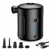 Air Pump SUPPOU Elektrische Luftpumpe, 6 In 1 Tragbar Luftpumpe Elektrisch Wiederaufladbare 6000mAh Akku Luftpumpe, Elektrische Luftpumpe für Luftmatratze Planschbecken Pool