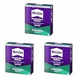 Metylan Renoviervlies & Glasfaser, Tapetenkleister & Grundierung für Renoviervlies, Glasfaser- & Raufasertapete mit Vliesrücken, Kleister für Feuchträume, 1x500g (Packung mit 3)