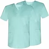 MISEMIYA Unisex 2 Pcs-Casaca Uniformes Sanitarios 2er-Pack-Sanitärhemd 2-817