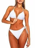 Navneet Bikini Damen Set Sexy Bikinis Triangel String Brazilian Neckholder High Waist Bikihose Badeanzug Swimsuits