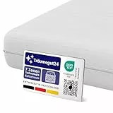 Träumegut24 - ergonomische 7-Zonen Matratze 90x200 cm | Größe + Höhe wählbar | Härtegrad H2&H3 | Kaltschaummatratze | Hautfreundlicher Bezug | Oeko-TEX® | (90 x 200 cm, 11 cm)