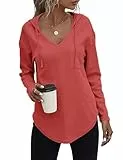 Cuptacc Pullover Damen Herbst Hoodies Plus Size Bekleidung Damen Mode Langarm Tshirt Gestalten Kordelzug Kapuzenpullover Fuchsie L