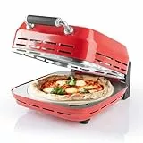 GOURMETmaxx Elektrischer Pizza-Ofen inkl. Pizzastein | Pizza-Maker mit 1800 Watt & Timerfunktion | 30 cm Durchmesser auch ideal für Flammenkuchen, Wraps oder knuspriges Brot| bis 400° C [3-4 min]