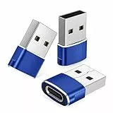 Basesailor Adapter USB Auf USB C 3 Stück,Typ C Buchse zu USBA Stecker Konverter Ladegerät für iPhone 12 13 14 15 16 17 Pro Max XR,iPad Air 4 5 Mini 6 Generation,AirPods,iWatch Apple Watch Serie 7 8 9