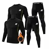 MEETWEE Thermal Unterwäsche für Männer, Winter Gear Long Johns Base Layer Top und Bottom Set für Skifahren Laufen